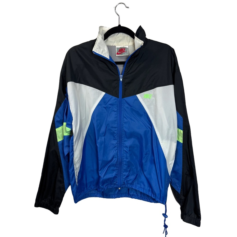 Vintage 80s/90s Nike Neon Colorblock Windbreaker Jacket sz M